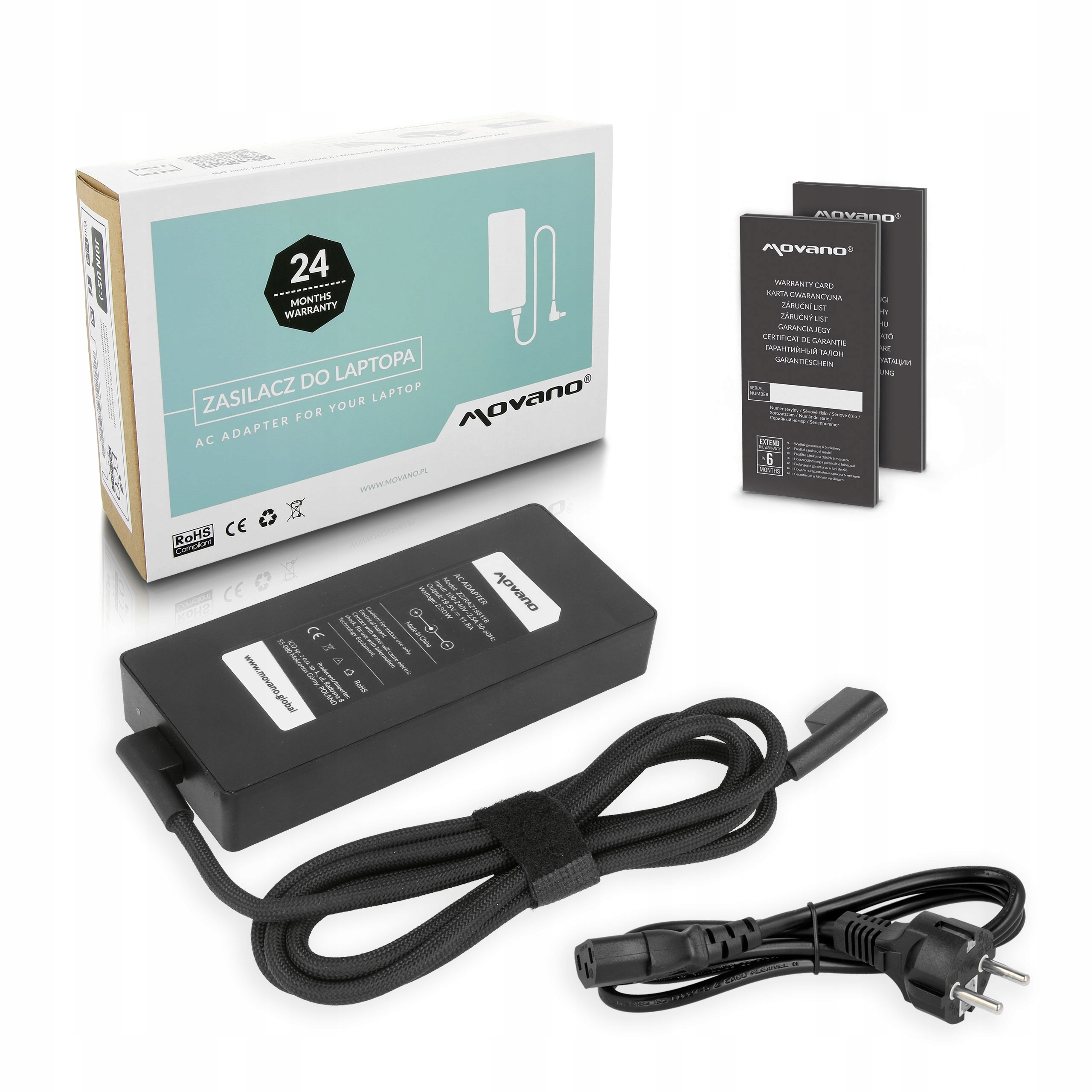 Ładowarka 230W kabel do Razer Blade 14, 15, 17 19.5v 11.8a