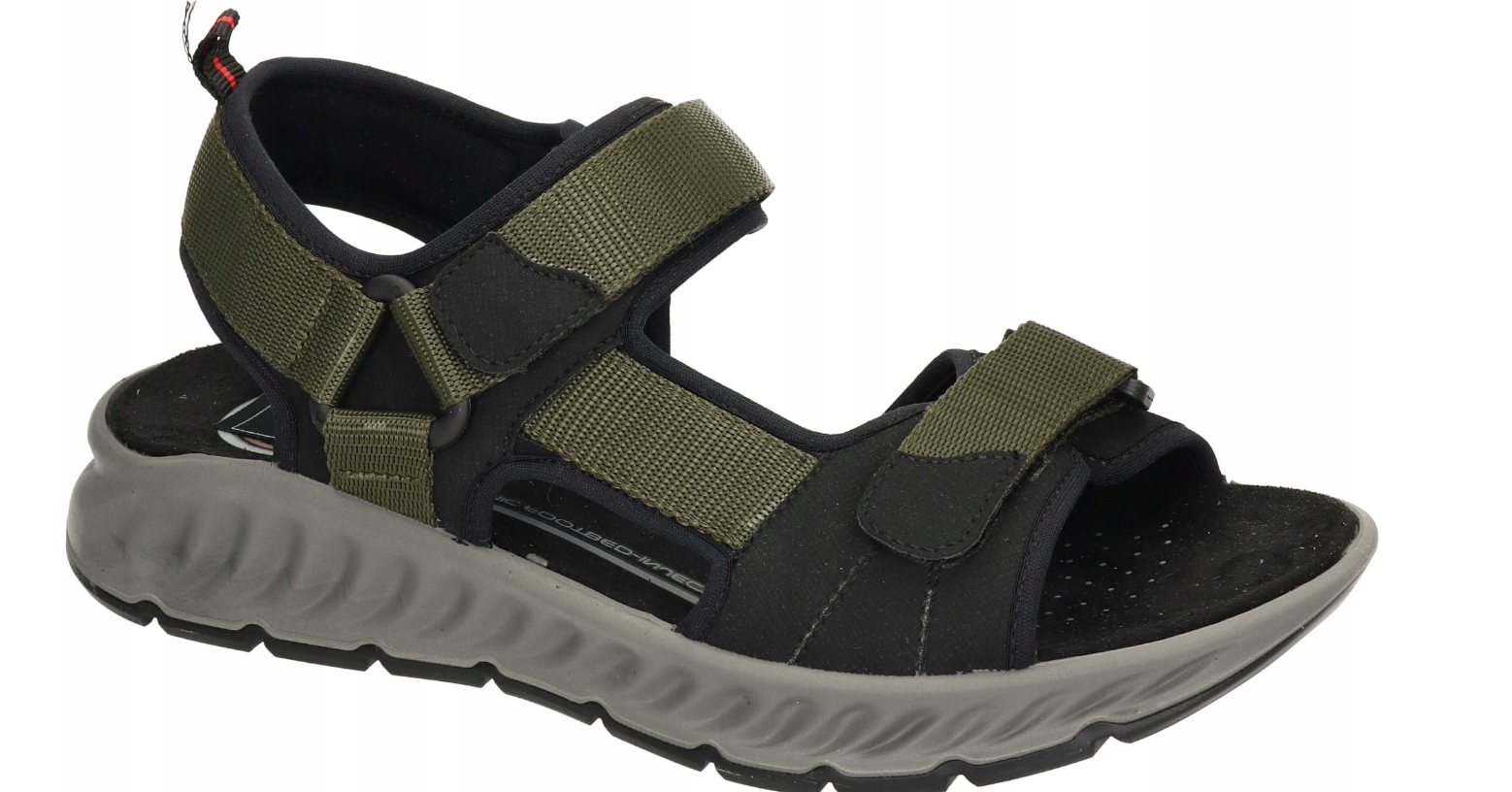 Manitu Pánské Sportovní Sandály Se Zeleným Páskem A Suchým Zipem 40 J6A