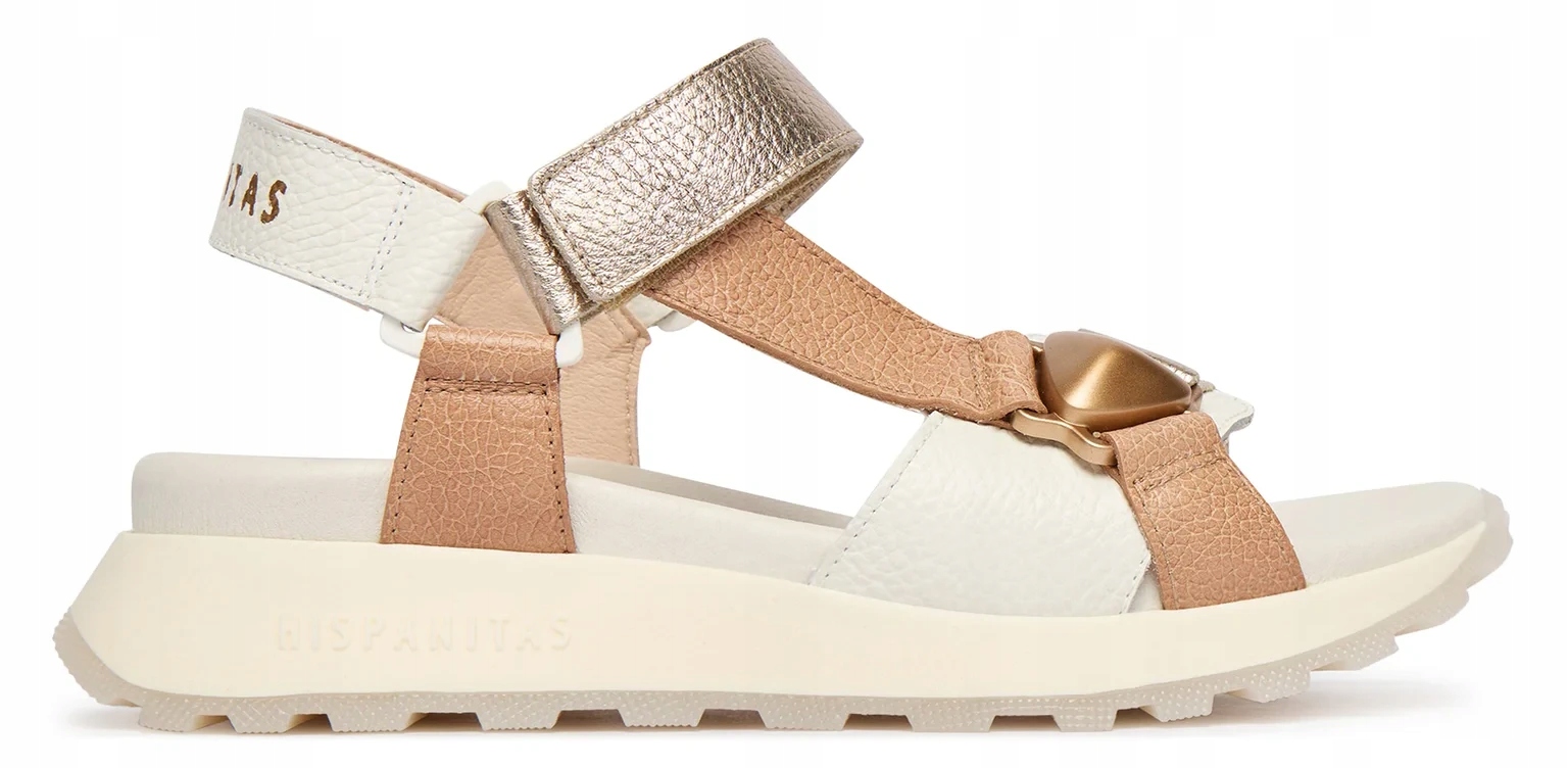 Sportovní Dámské Kožené Sandály Španělské Béžové Hispanitas 38
