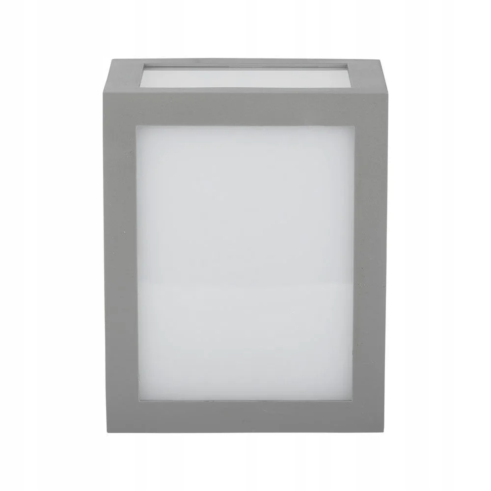 Venkovní nástěnné Led svítidlo obdélníkové šedé bílé 4000K IP65 V-tac