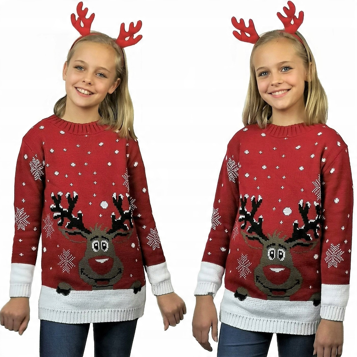 

Dziecięcy Sweter Świąteczny Z Reniferem 3/4 Lat