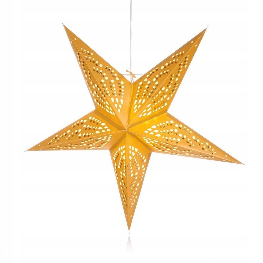 

Dekoracja Led Gwiazda Papierowa 60CM Led Żółta