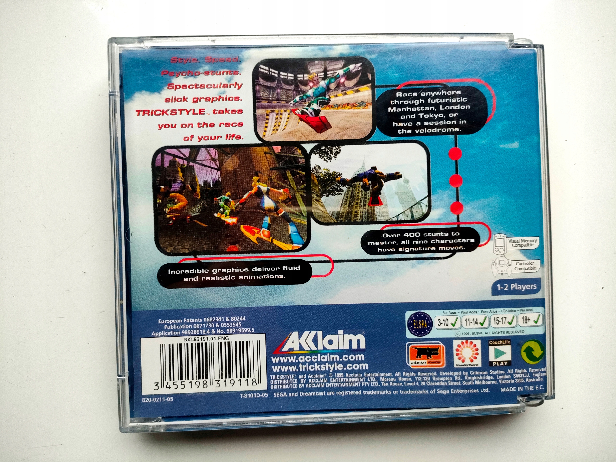 ****** TRICK STYLE SEGA DREAMCAST ***** 3xA Platforma Sega Dreamcast