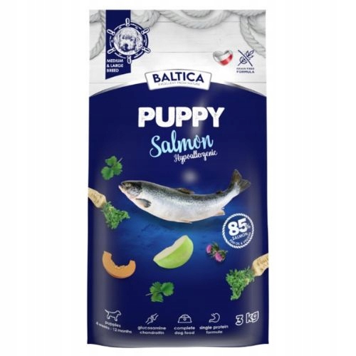 Baltica Puppy M/L Salmon 3kg Karma Sucha Dla Psa