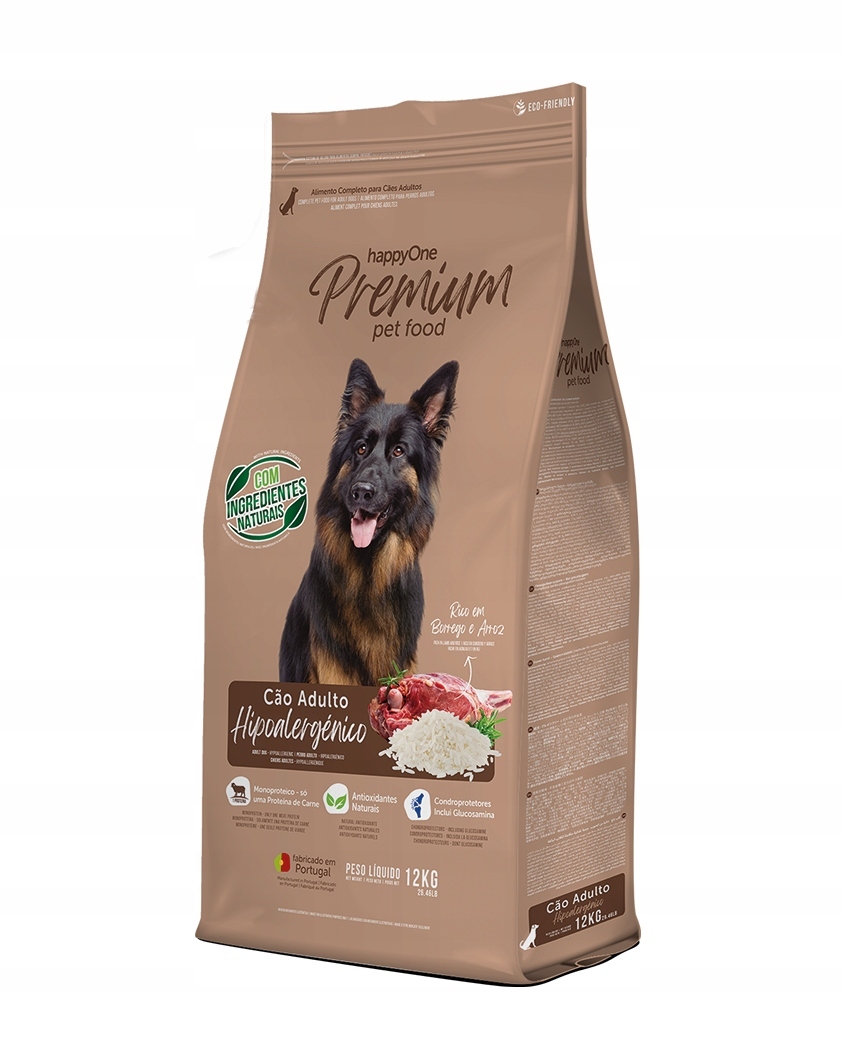 Levně HappyOne Adult Dog Hypoallergenic s jehněčím masem 12 kg