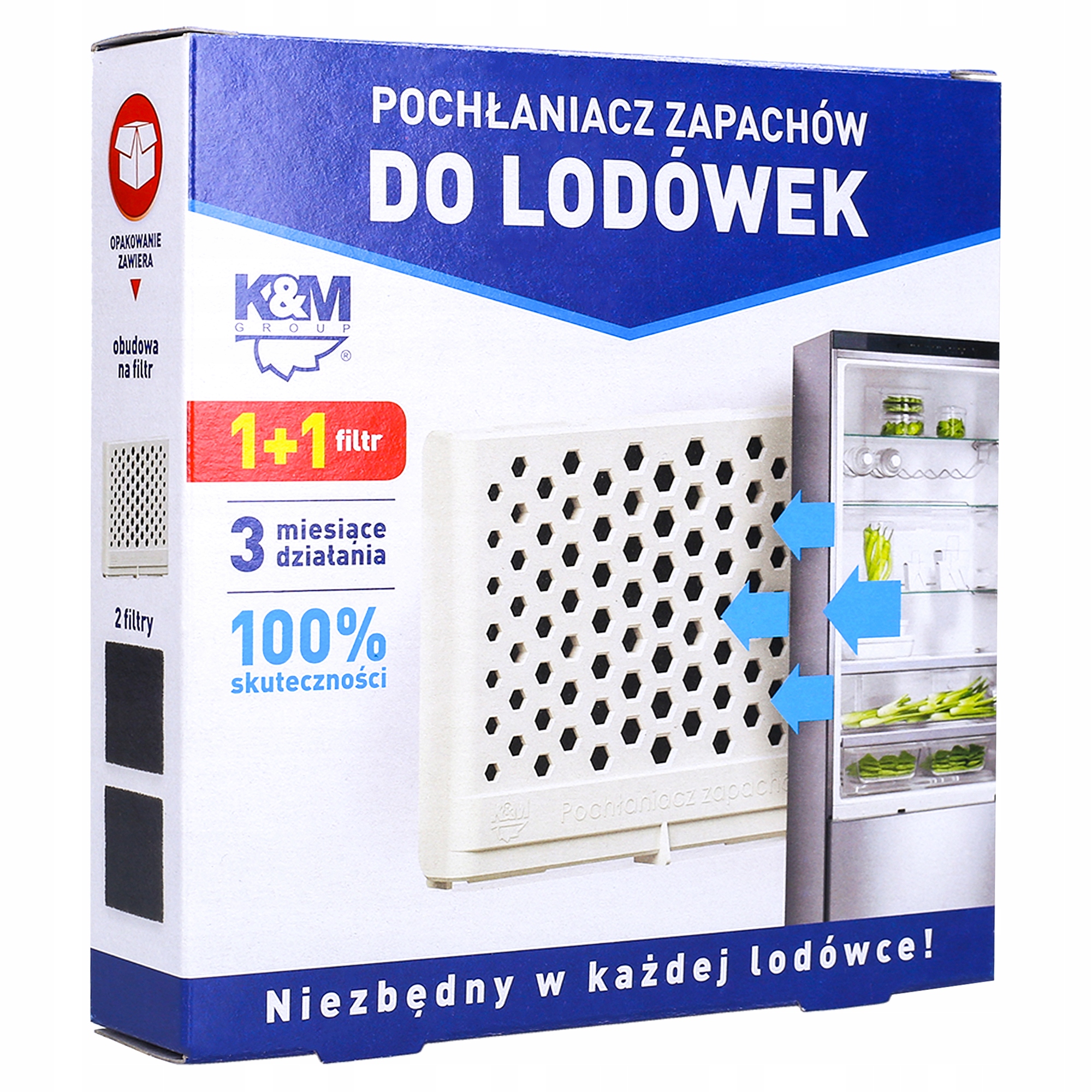 WĘGLOWY POCHŁANIACZ ZAPACHÓW DO LODÓWEK 2 wkłady Kod producenta 88344