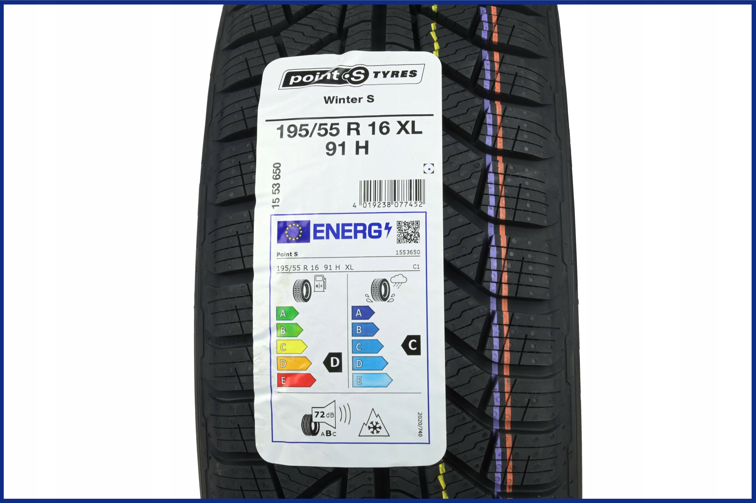 2 x 195/55R16 XL 91H Winter S Point S TYRES ZIMA Model inny