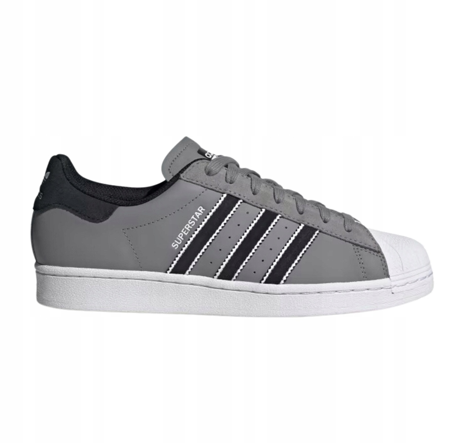 Sportovní boty adidas Pánské Superstar Kožené módní pohodlné šedé vel.