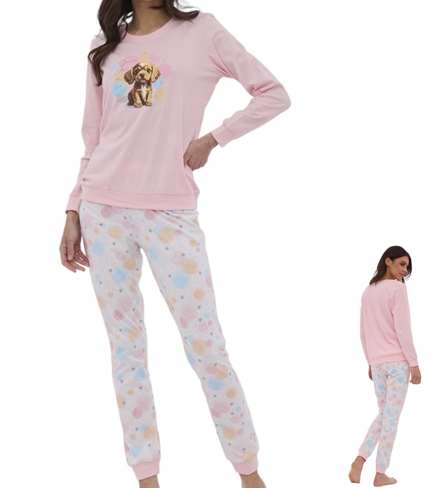 Dámské Pyžamo Cornette Star 671 XL 42 Růžová