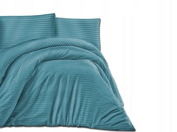 Posteľná bielizeň Saténová 200x220 Cizgili Turquise Ekskuzy