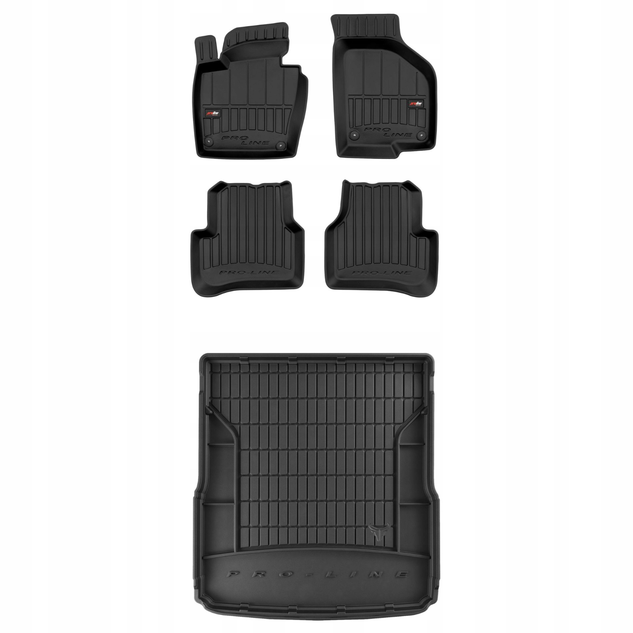 Sada gumových kobercov a rohoží pre Vw Passat B6 2005-2010/Passat B7 2010-2014