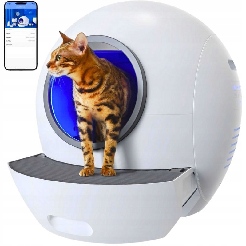 Kuweta Dla Kota Samoczyszcząca Automatyczna Wi-fi 60L Inteligentna Nuxie