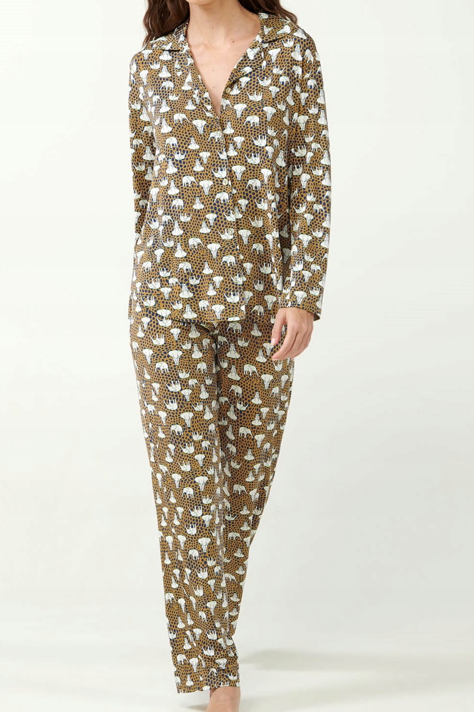 Dámské rozepínací pyžamo Vamp 21001 micromodal [Velikost M]