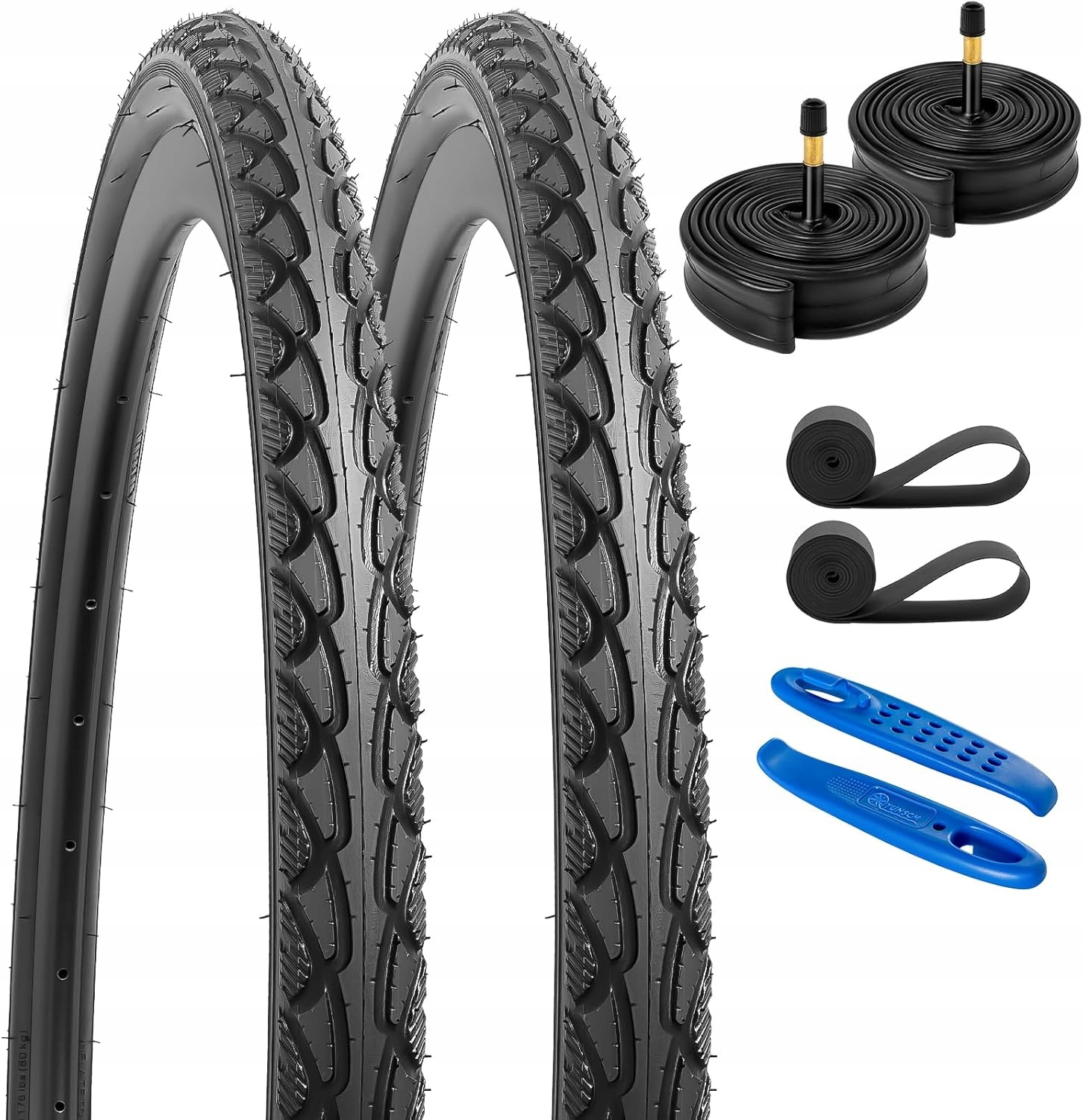 YunSCM 2 kusy cyklistických pneumatik 28 palců 28 x 1,75 700 x 45C Pneumatiky a duše