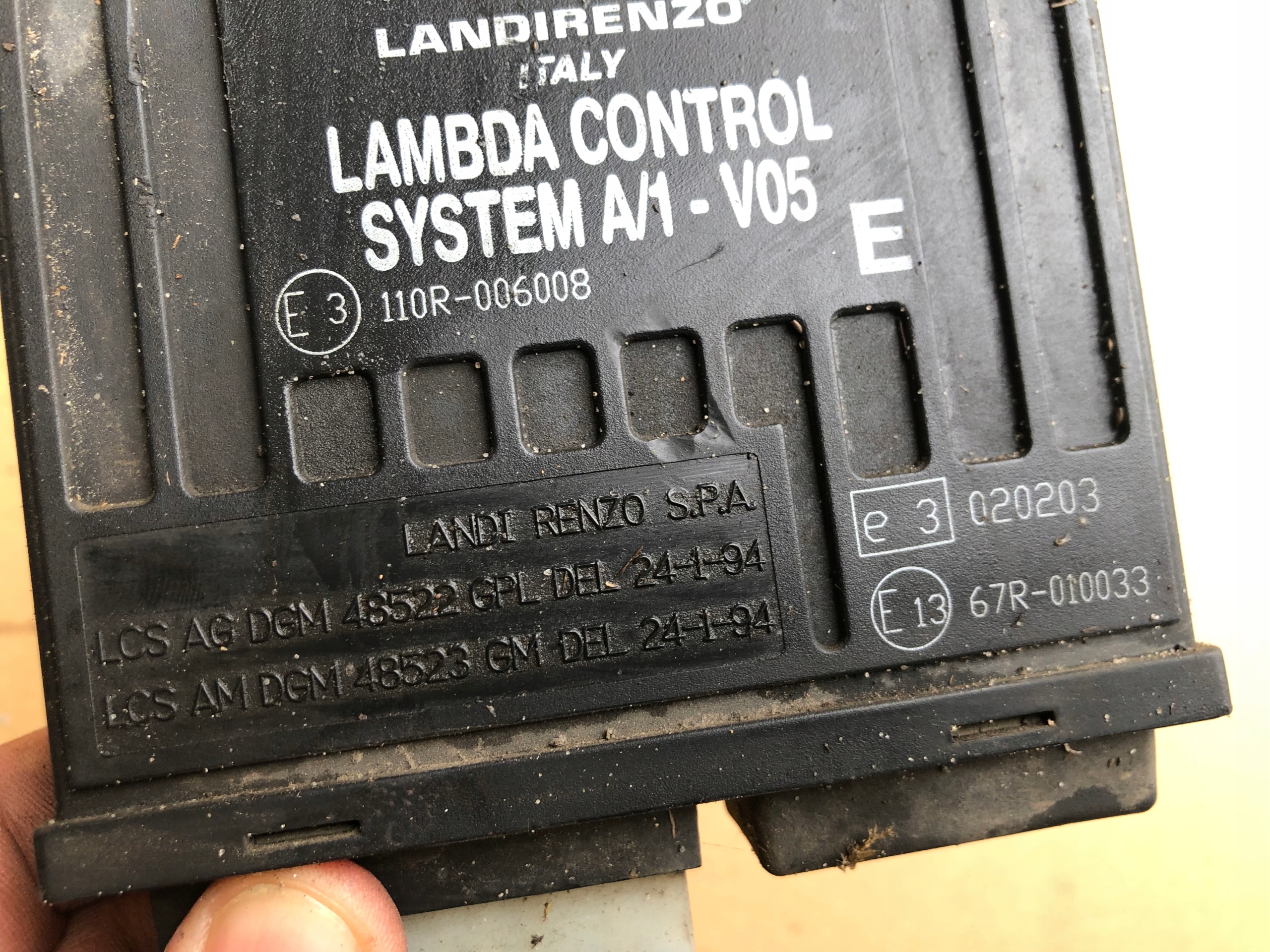 STEROWNIK KOMPUTER GAZU LPG EMULATOR SONDY LAMBDA LANDIRENZO Numer katalogowy części STEROWNIK KOMPUTER GAZU LPG EMULATOR SONDY LAMBDA LANDIRENZO