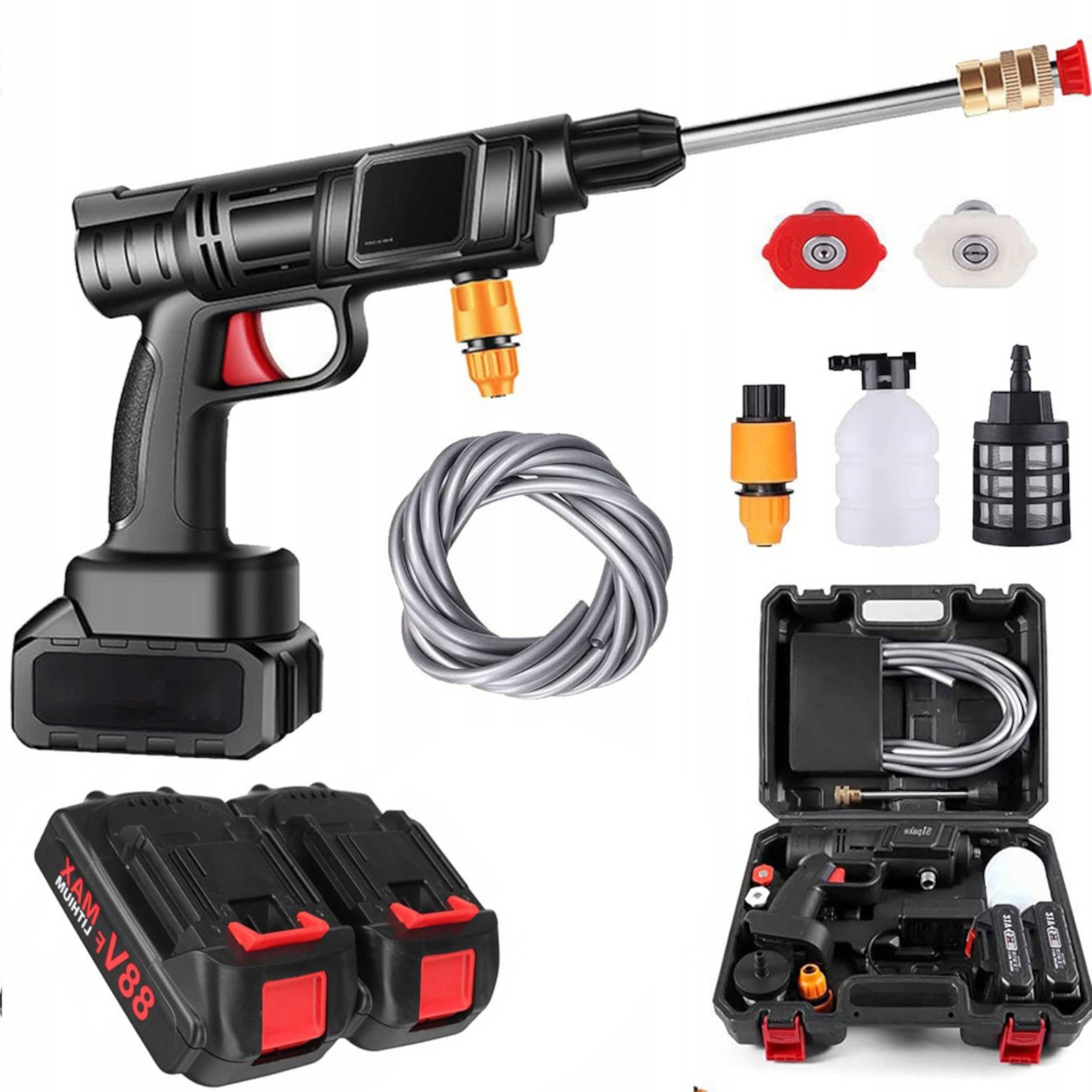 MYJKA CIŚNIENIOWA AKUMULATOROWA OGRODOWA ZESTAW DO MYCIA OKIEN KOSTKI POWER Stan opakowania oryginalne