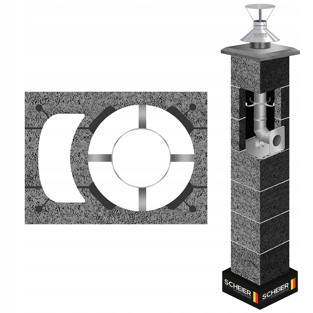 Systémový komínový systém Inox 80 5 m plyn