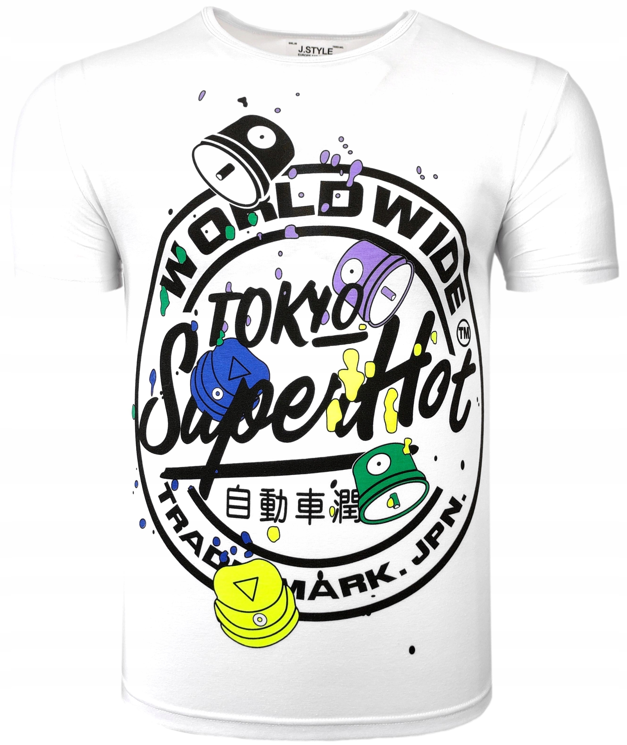 

Koszulka męska t-shirt biały Tokyo T1246 r. M