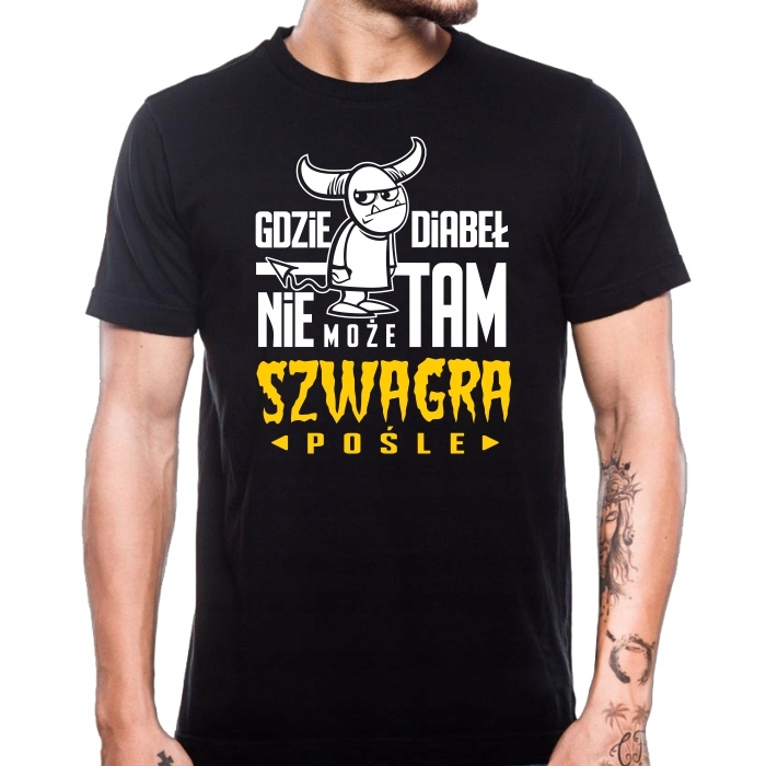 KOSZULKA DLA SZWAGRA NA PREZENT ŚMIESZNA SZWAGIER