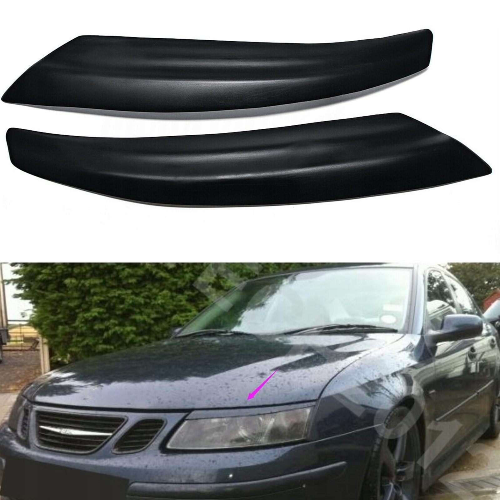 Для Saab 9-3 2000-2015 стекловолокно матовое c