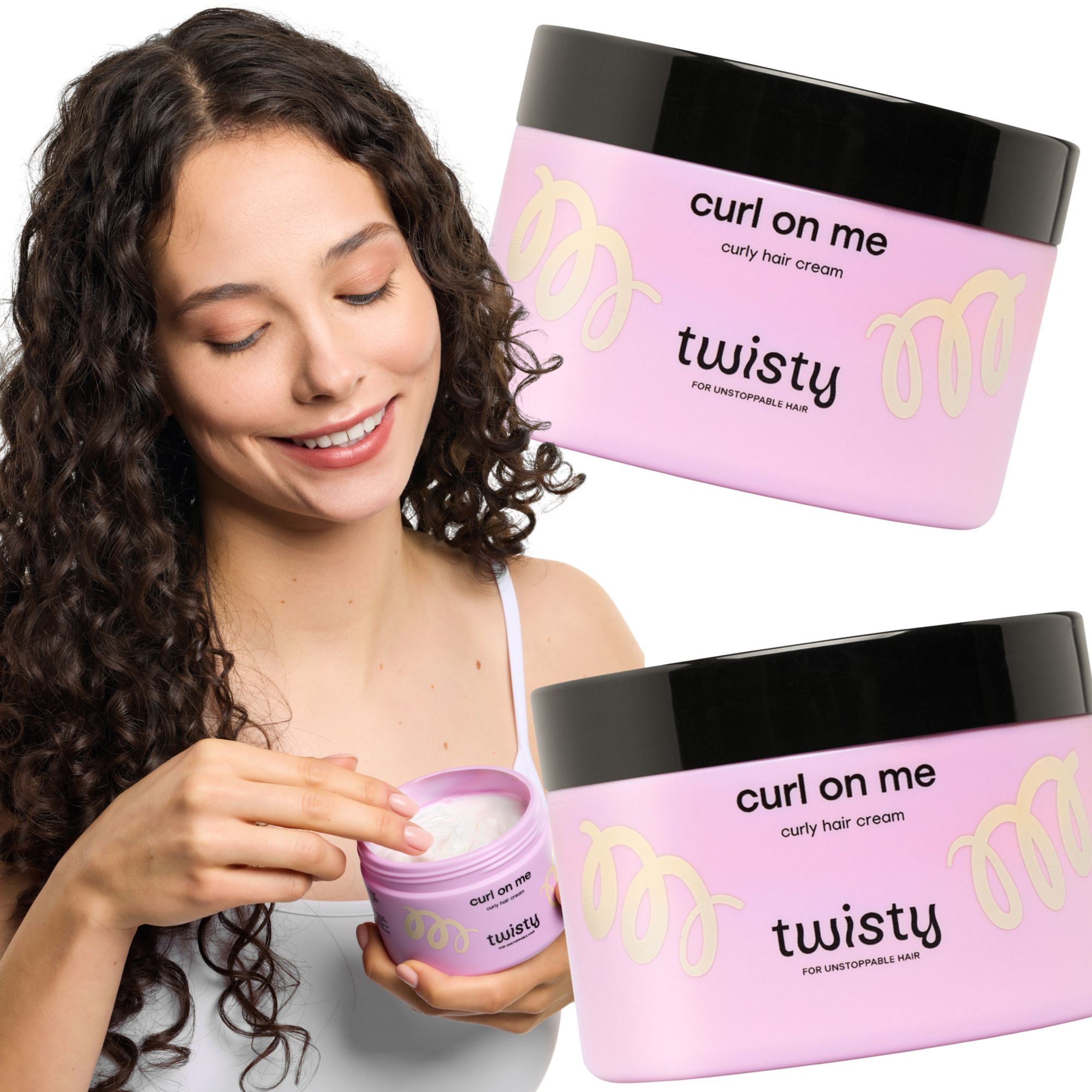 Set Krém Na Kudrny 2ks Extrahování Kroucení kudrlinky vlny kudrnaté vlasy Twisty