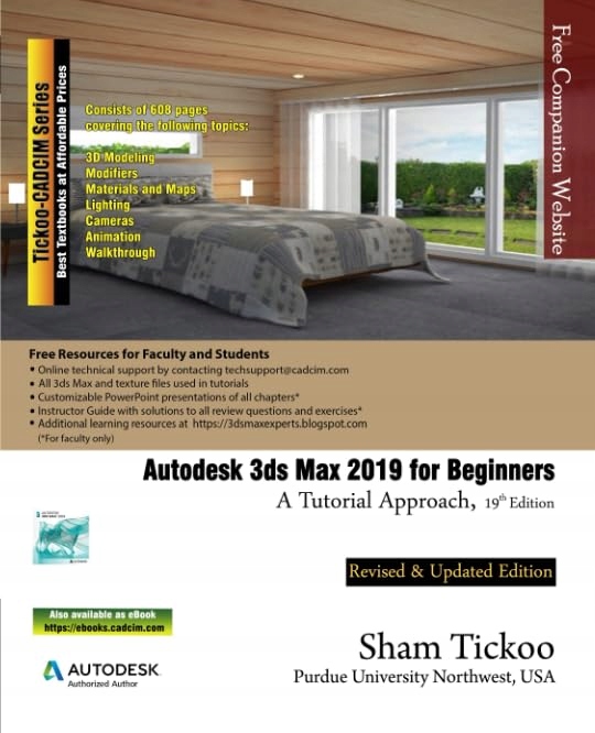 Technologies, CADCIM Autodesk 3ds Max 2019 for Beginners: A Tutorial Approa