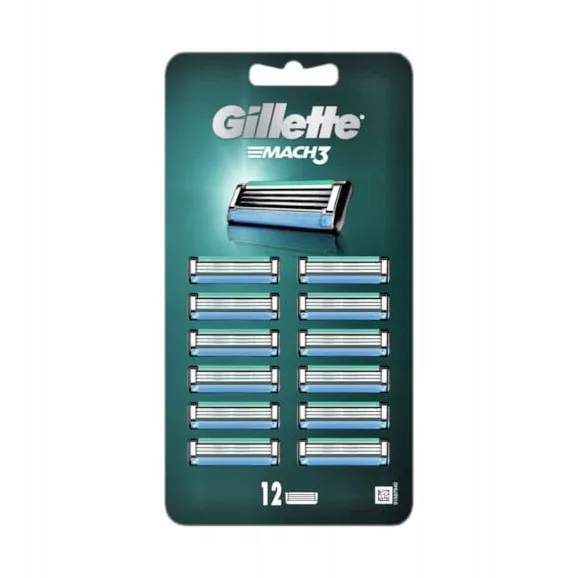 Gillette Mach3, náplně do strojku, 12 kusů