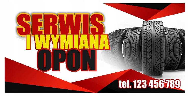 

Baner Wulkanizacja Wymiana Opon 150x75 cm BW10