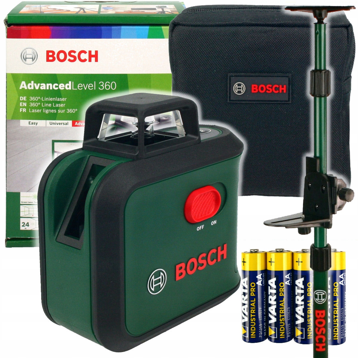 

Laser Krzyżowy Advancedlevel 360 Bosch Tyczka