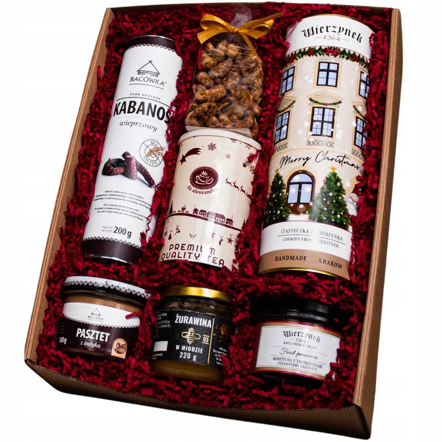 Levně Krabička s rukojetí, vánoční košík „Giuseppe“