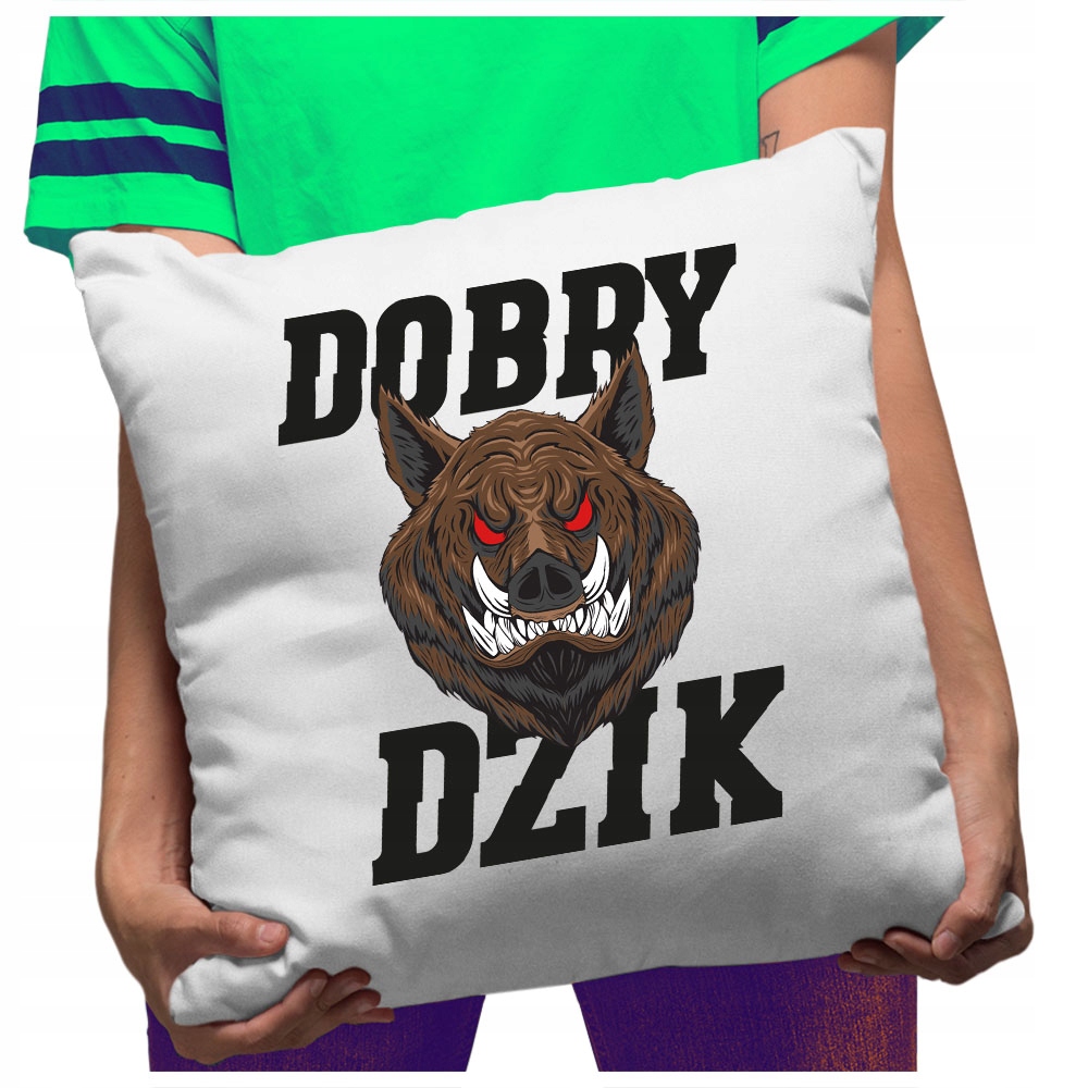 

Poduszka Śmieszna Dobry Dzik na siłownie