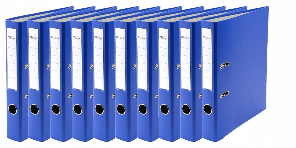 

10 x Segregator Office A4 50MM Z Okuciem Niebieski