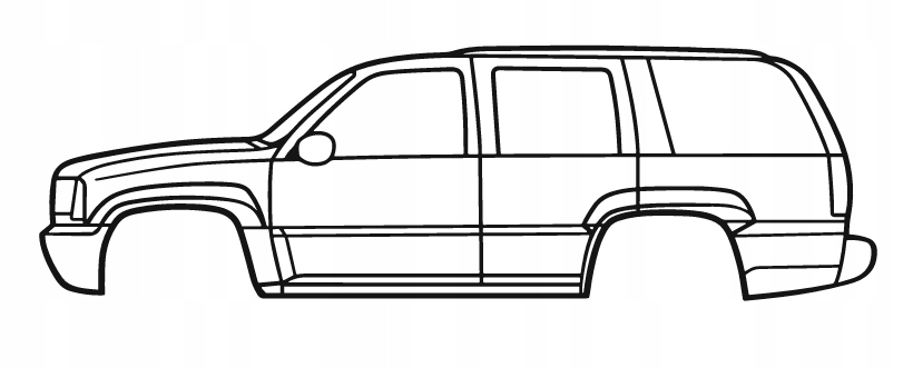 nástěnná dekorace Obraz Auto Cadillac Escalade 1ST Gen 1999