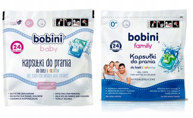 

Bobini Baby Family kapsułki do prania 24szt x 2
