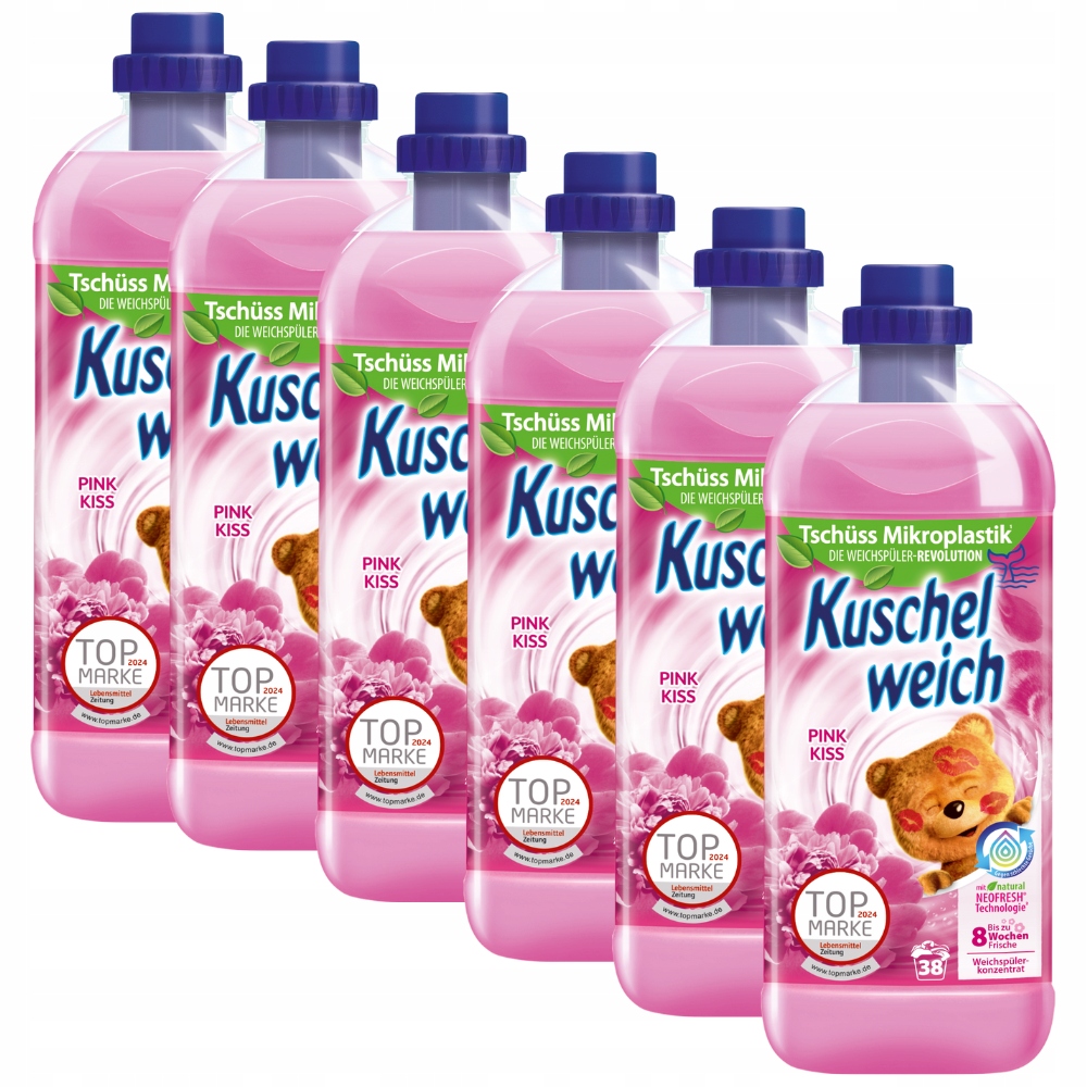 Levně Kuschelweich Pink Kiss tekutá aviváž 6x1 l