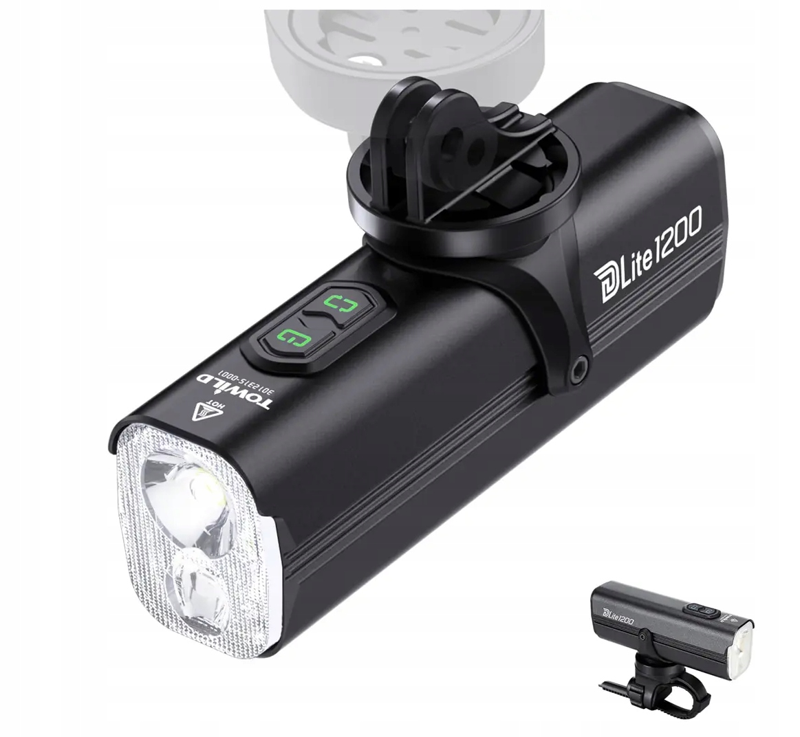 Výkonná cyklistická lampa Towild DL1200