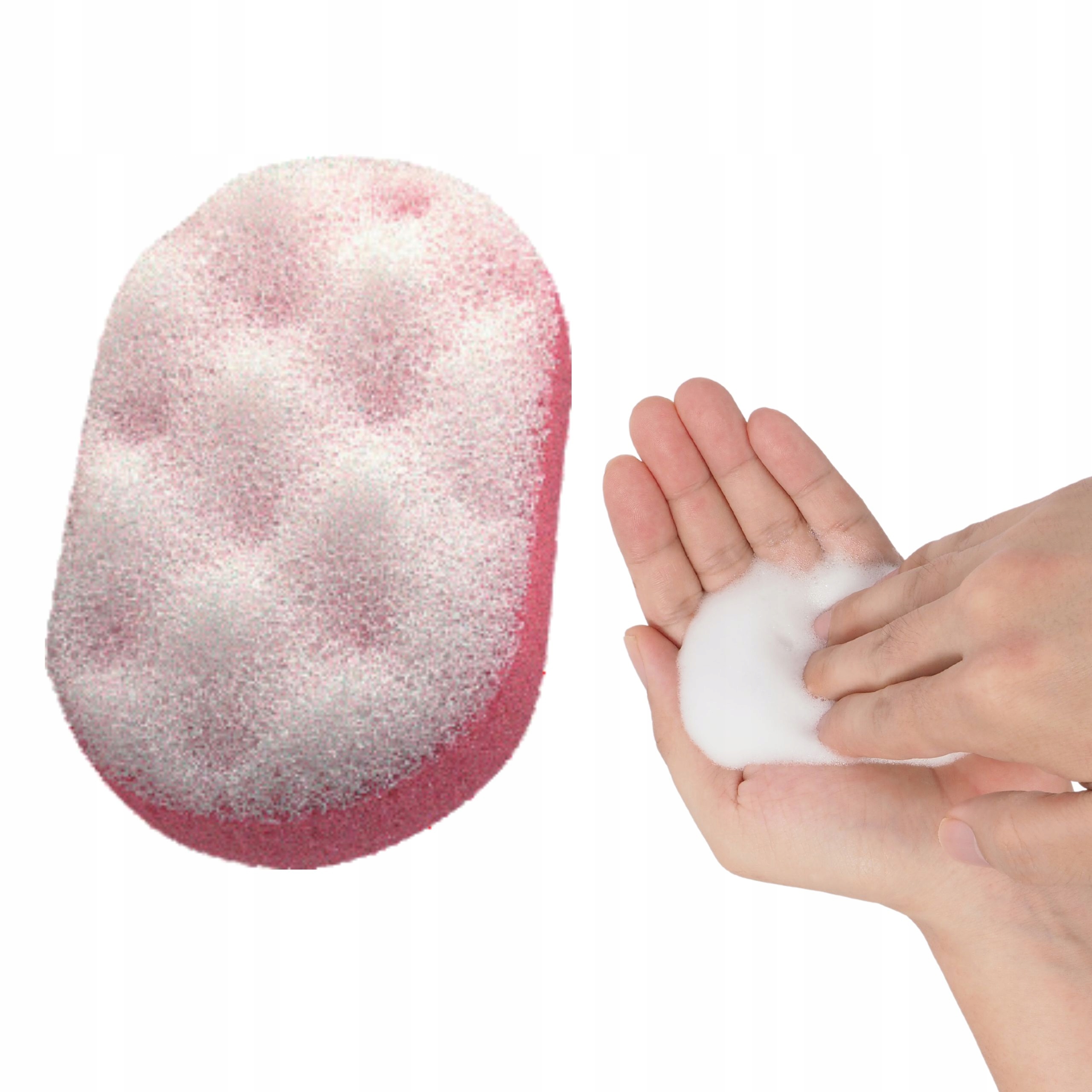 IRIS GĄBKA DO MASAŻU MYCIA KĄPIELI POD PRYSZNIC 2-WARSTWOWA 1SZT OWALNA Stan opakowania oryginalne