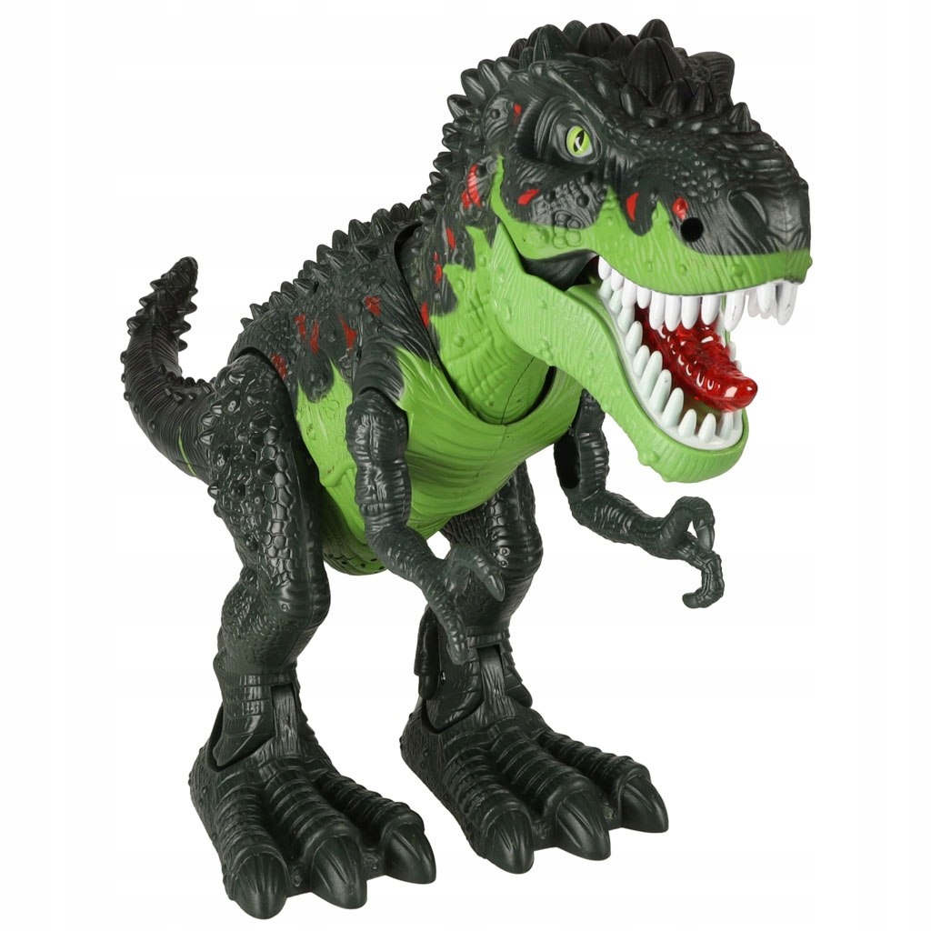 Duży Dinozaur interaktywny dla dzieci T-rex Chodzi Ryczy zielony 48cm