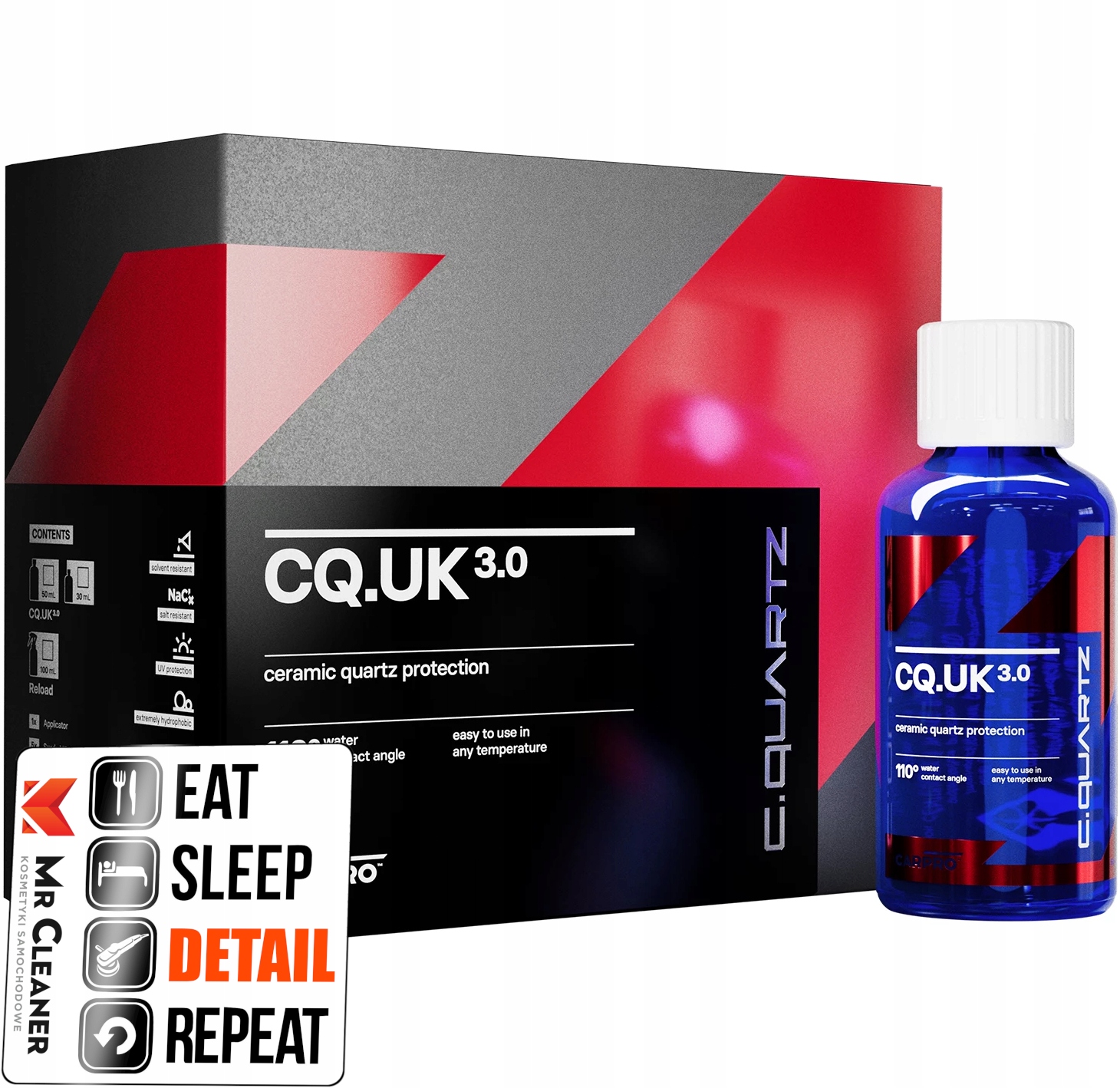 CarPro CQuartz UK Edition 3.0 Łatwa W Aplikacji Powłoka Kwarcowa 50 ml