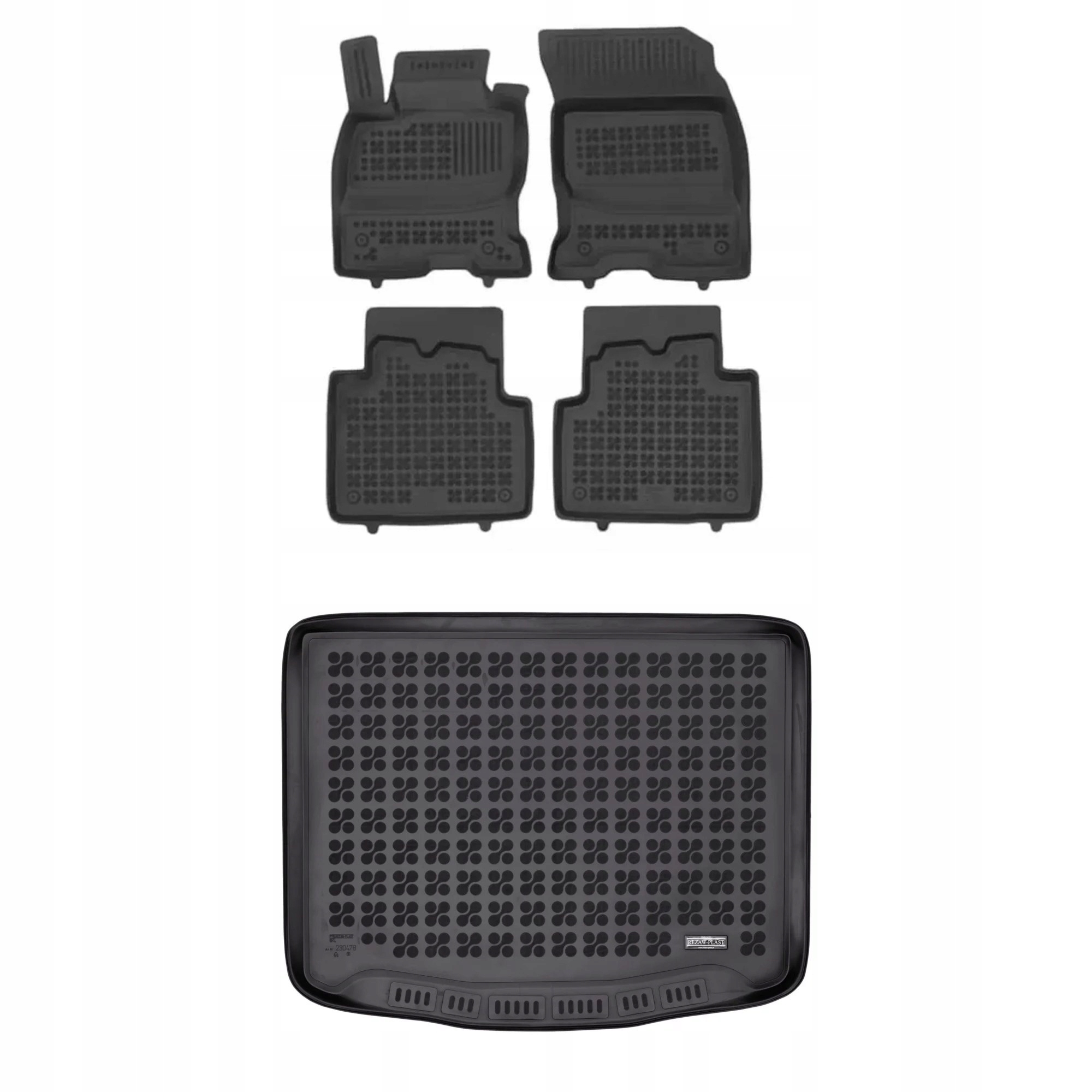 Gumová sada kobercov a rohoží Ford Kuga III od roku 2019 Hybrid Plug-In