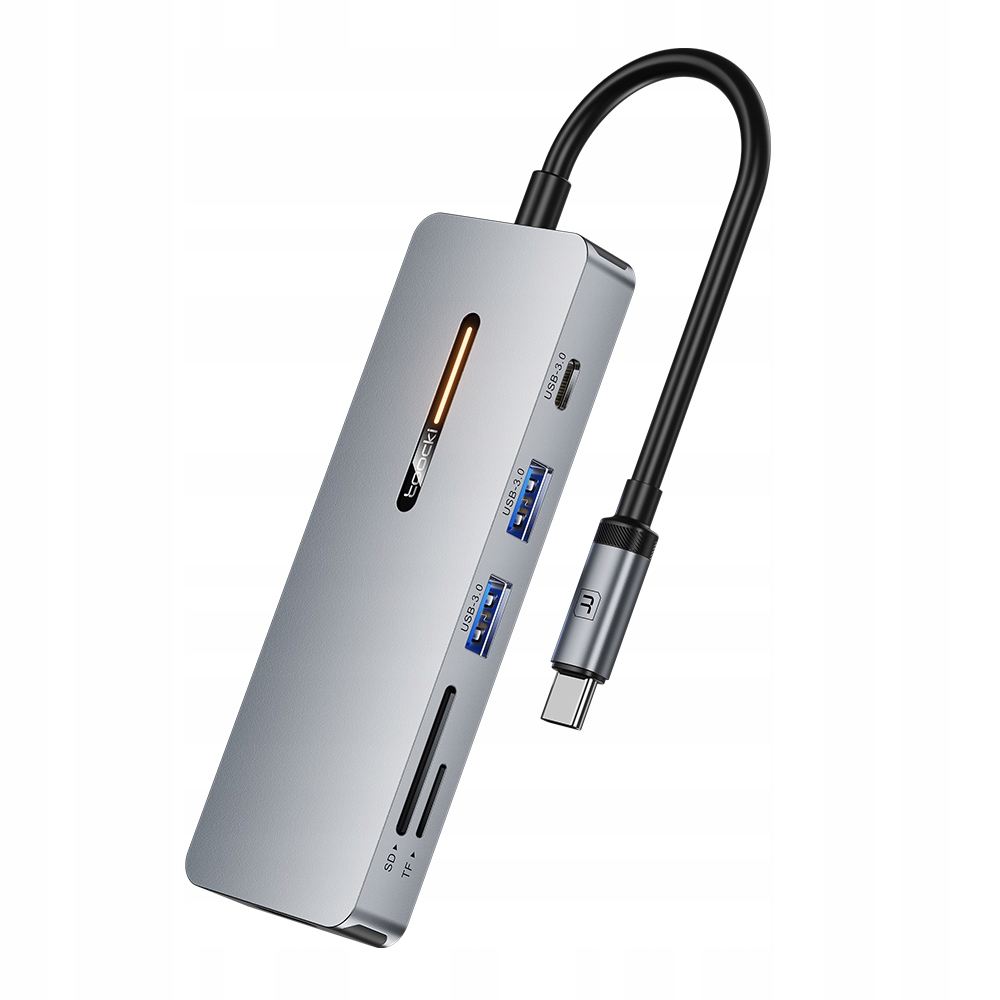 Toocki Wielofunkcyjna stacja dokująca 7 w 1 z adapterem HUB USB-C