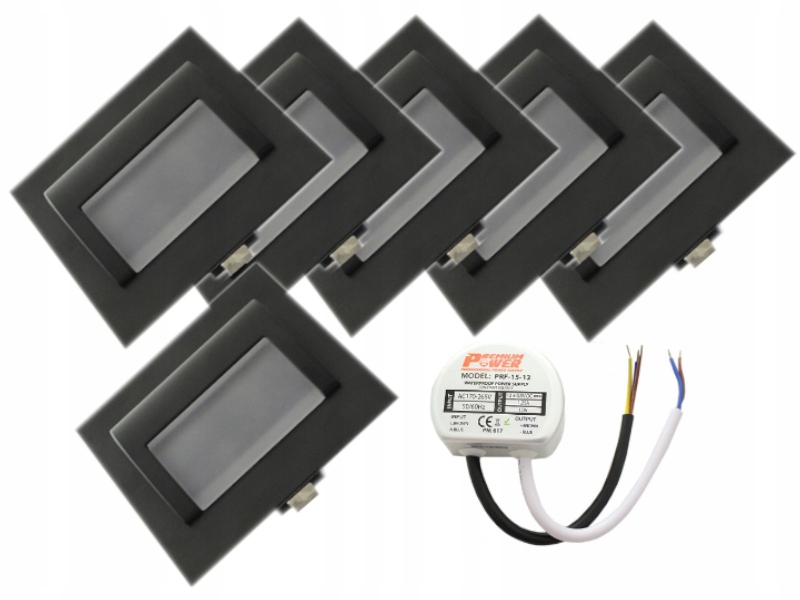 Set Schodišťové osvětlení 6x napájecí adaptér