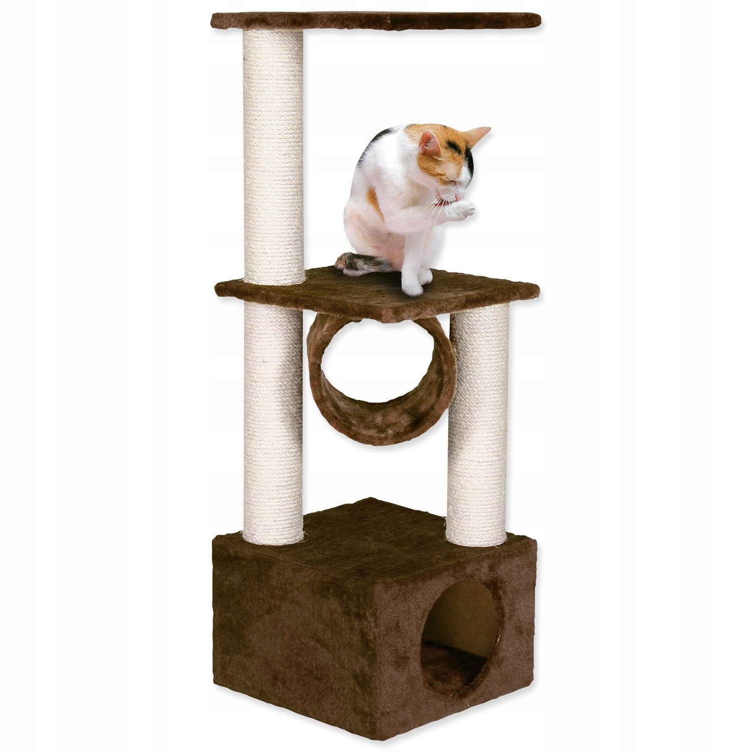 Levně Odpočívadlo Magic Cat Tamara hnědé 36x36x109cm