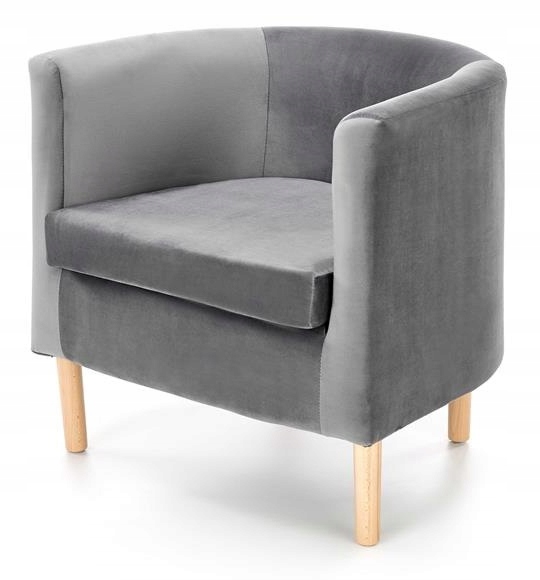 Fotel wypoczynkowy CLUBBY 2 popielaty od Halmar