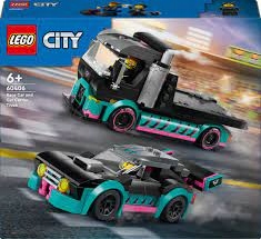 KLOCKI LEGO CITY 60406 SAMOCHÓD WYŚCIGOWY I LAWETA