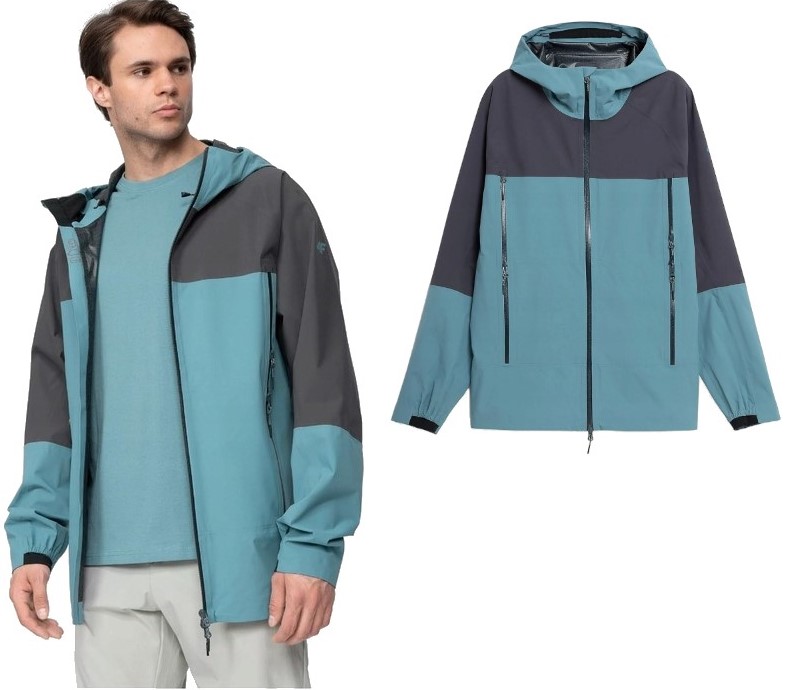 4F Jarní podzimní Trekingová bunda Membrána 10 000 KUMT060 > S