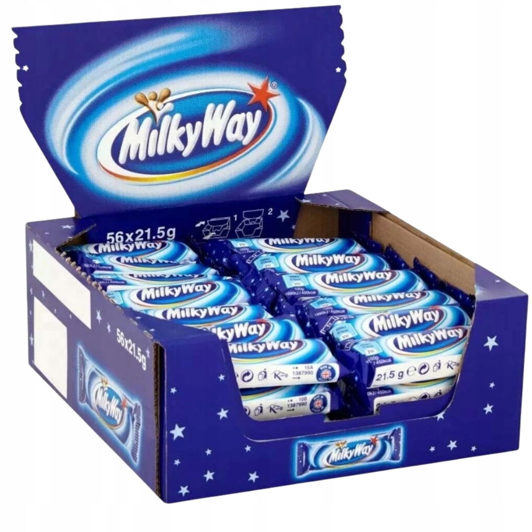 Levně Tyčinka Milky Way s bílou náplní potažená čokoládou 21,5 g x 56 kusů