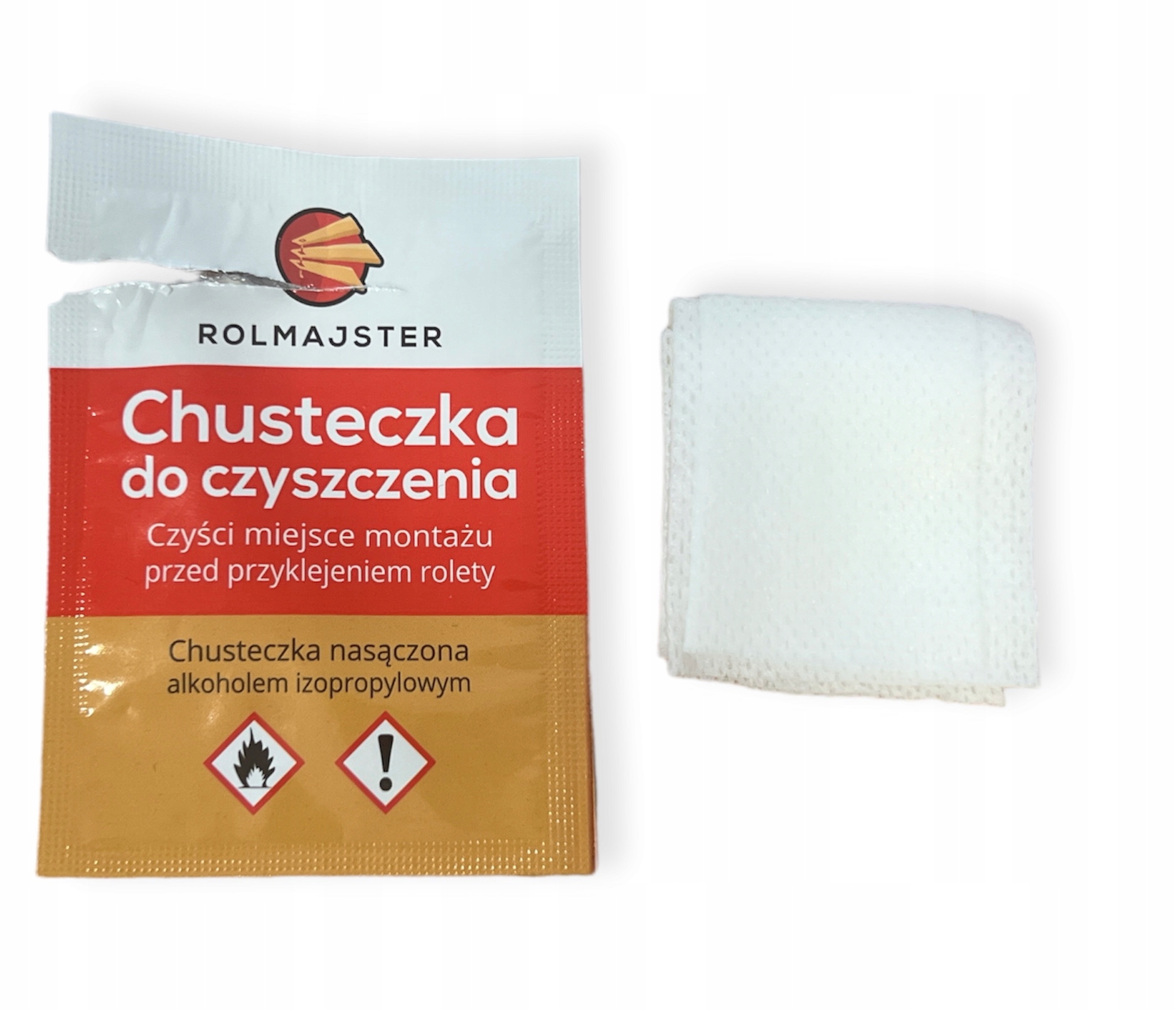 Chusteczka Do Czyszczenia Miejsca Montażu Rolet Stan opakowania oryginalne