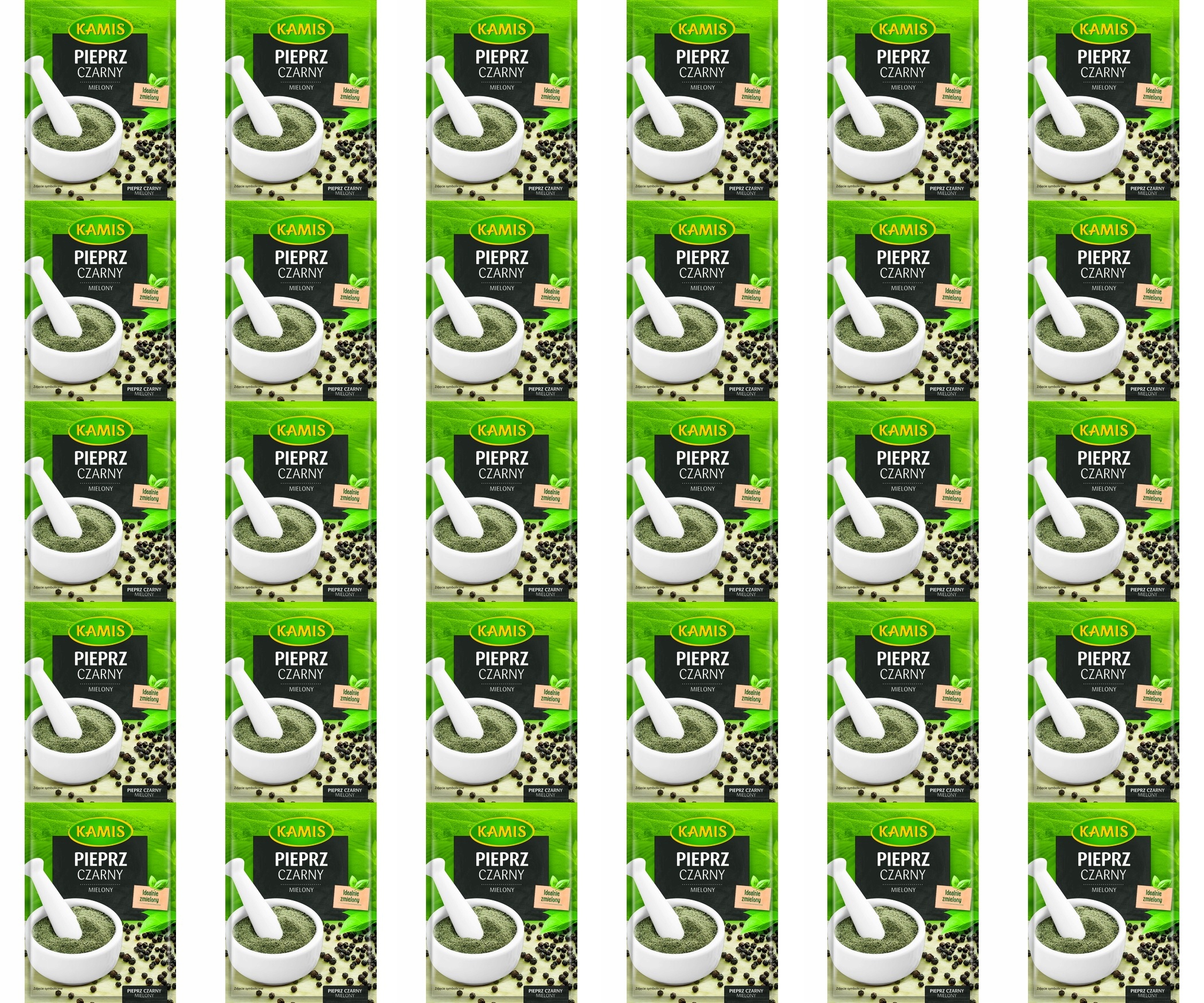 30x 16g Kamis Pieprz Czarny Mielony Karton