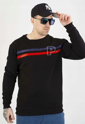 Mikina Patriotic Bez Kapuce P Double Line černá